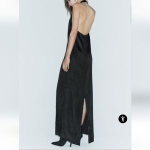 Zara Slit Halter Dress Limited Edition